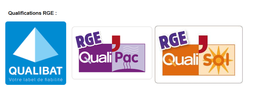 Qualifications RGE — Reconnu Garant de l'Environnement